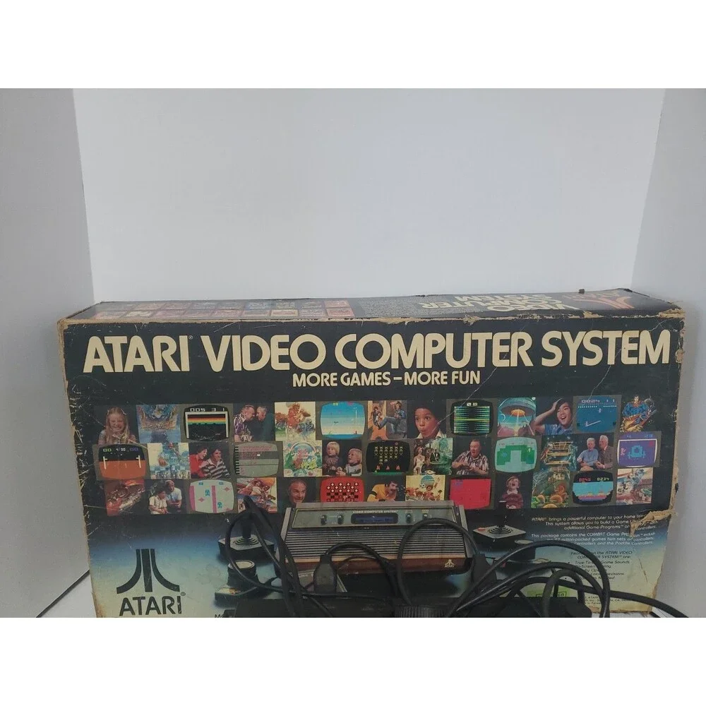 Original Atari 2600 Starter Set: Console w/ 7 Classic Games And Box Read
